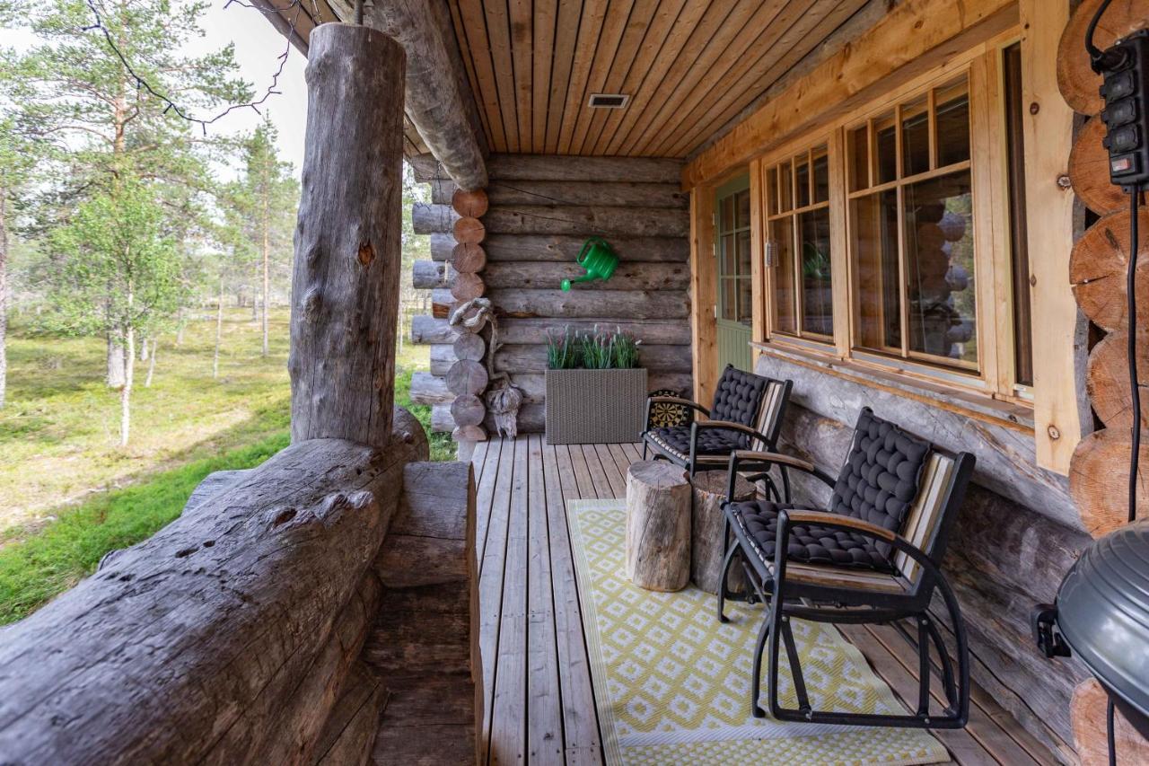 Kuukkeli Log Houses Villa Aurora "Pupula" Saariselka Exterior photo
