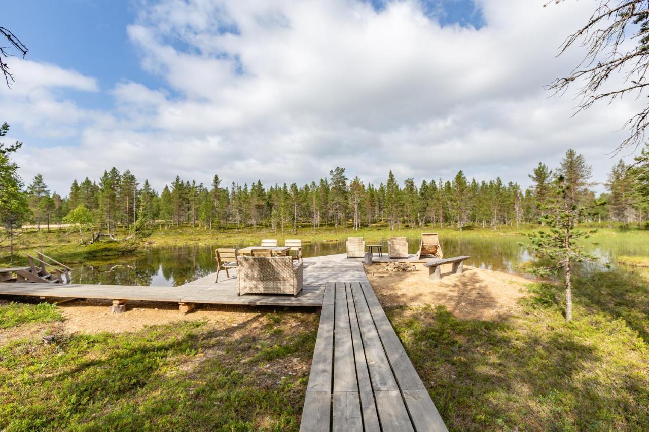 Kuukkeli Log Houses Villa Aurora "Pupula" Saariselka Exterior photo