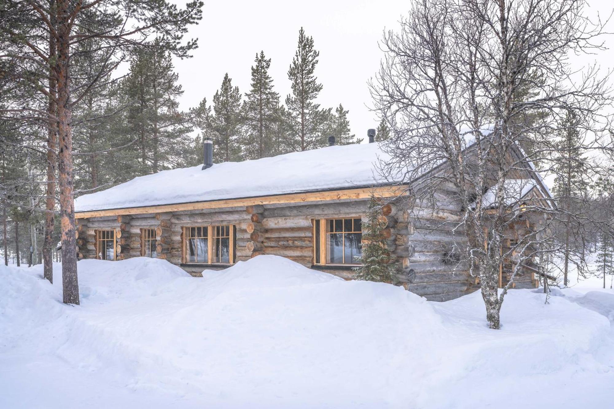 Kuukkeli Log Houses Villa Aurora "Pupula" Saariselka Exterior photo