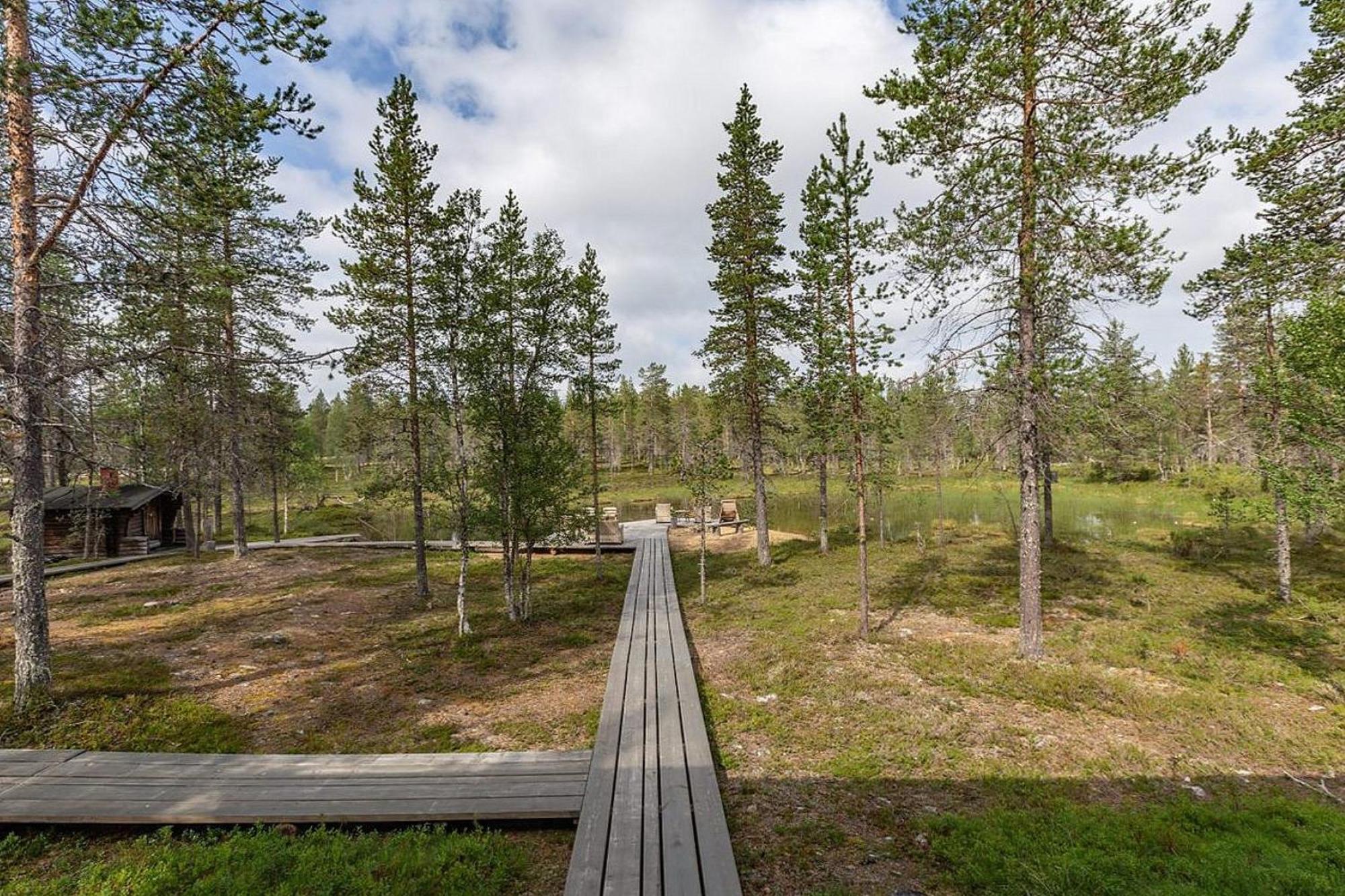 Kuukkeli Log Houses Villa Aurora "Pupula" Saariselka Exterior photo