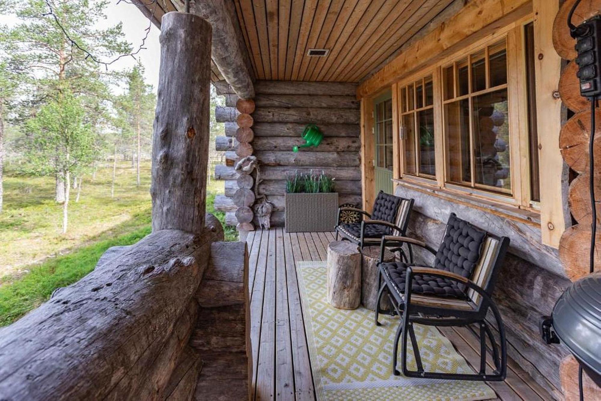 Kuukkeli Log Houses Villa Aurora "Pupula" Saariselka Exterior photo