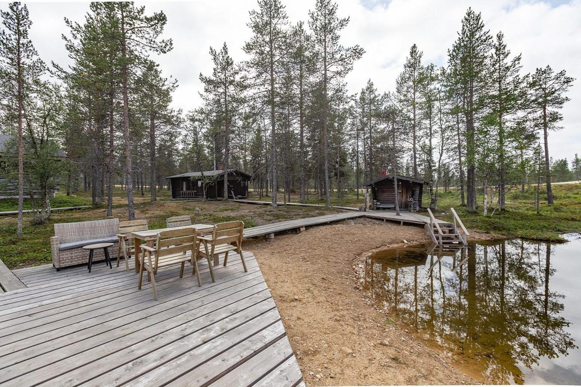 Kuukkeli Log Houses Villa Aurora "Pupula" Saariselka Exterior photo